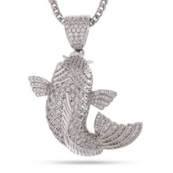 Utsurimono Koi Fish Necklace -King Ice Shop utsurimono koi fish necklace white gold 2 1 king ice 30593927151791