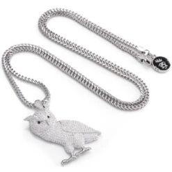 Wise Owl Necklace -King Ice Shop wise owl necklace king ice 30554361823407