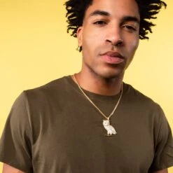 Wise Owl Necklace -King Ice Shop wise owl necklace king ice 30559951585455