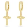Wrapped Cross Earrings