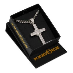 Wrapped Cross Necklace 15 Wrapped Cross Necklace -King Ice Shop wrapped cross necklace king ice 30539026104495