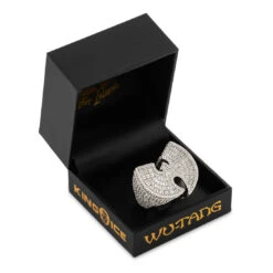 Wu-Tang X King Ice - 30mm Wu-Tang Logo Ring -King Ice Shop wu tang x king ice 30mm wu tang logo ring king ice 36398639513775