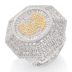 Wu-Tang X King Ice - 34mm Ba Gua Ring 14 Wu-Tang X King Ice - 34mm Ba Gua Ring -King Ice Shop wu tang x king ice ba gua ring gold plated white gold 7 king ice 36735841173679
