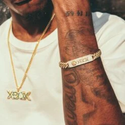 Xbox X King Ice - 10mm Xbox ID Bracelet -King Ice Shop xbox x king ice 10mm xbox id bracelet king ice 30543528198319