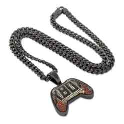 Xbox X King Ice - Ethereal Fire Necklace -King Ice Shop xbox x king ice ethereal fire necklace black gold 1 8 king ice 37649329356975