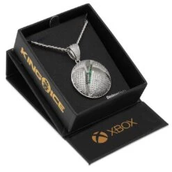 Xbox X King Ice - Solid Gold Sphere Logo Necklace 9 Xbox X King Ice - Solid Gold Sphere Logo Necklace -King Ice Shop xbox x king ice solid gold sphere logo necklace solid gold 14k gold 1 8 king ice 37562361381039
